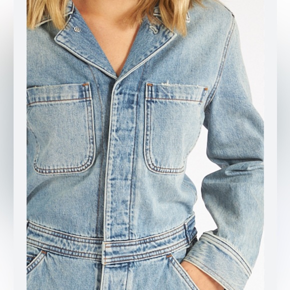 Pistola Leo relaxed Brunswick denim jumpsuit - Picture 2 of 11